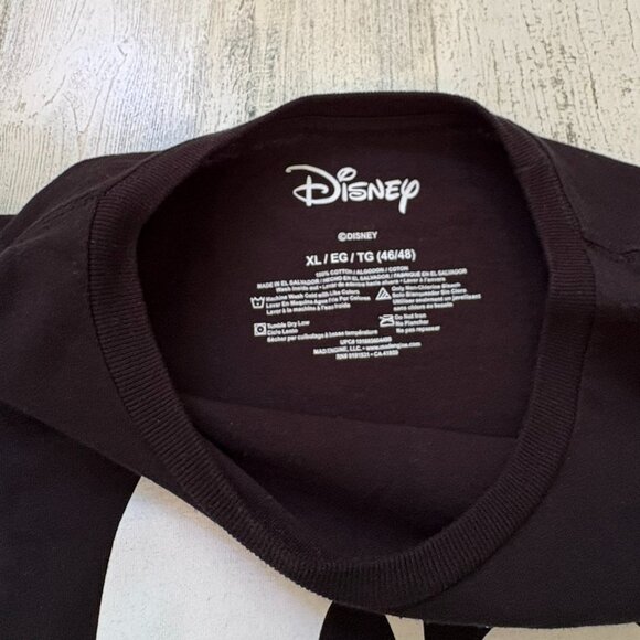 Mickey Mouse Men's Size XL Long Sleeve Tee Black/White Disney Shirt - Picture 2 of 3